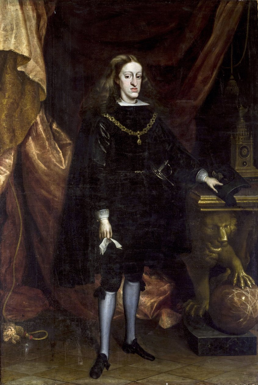 Ritratto di Carlo II di Spagna da Don Juan Carreno de Miranda