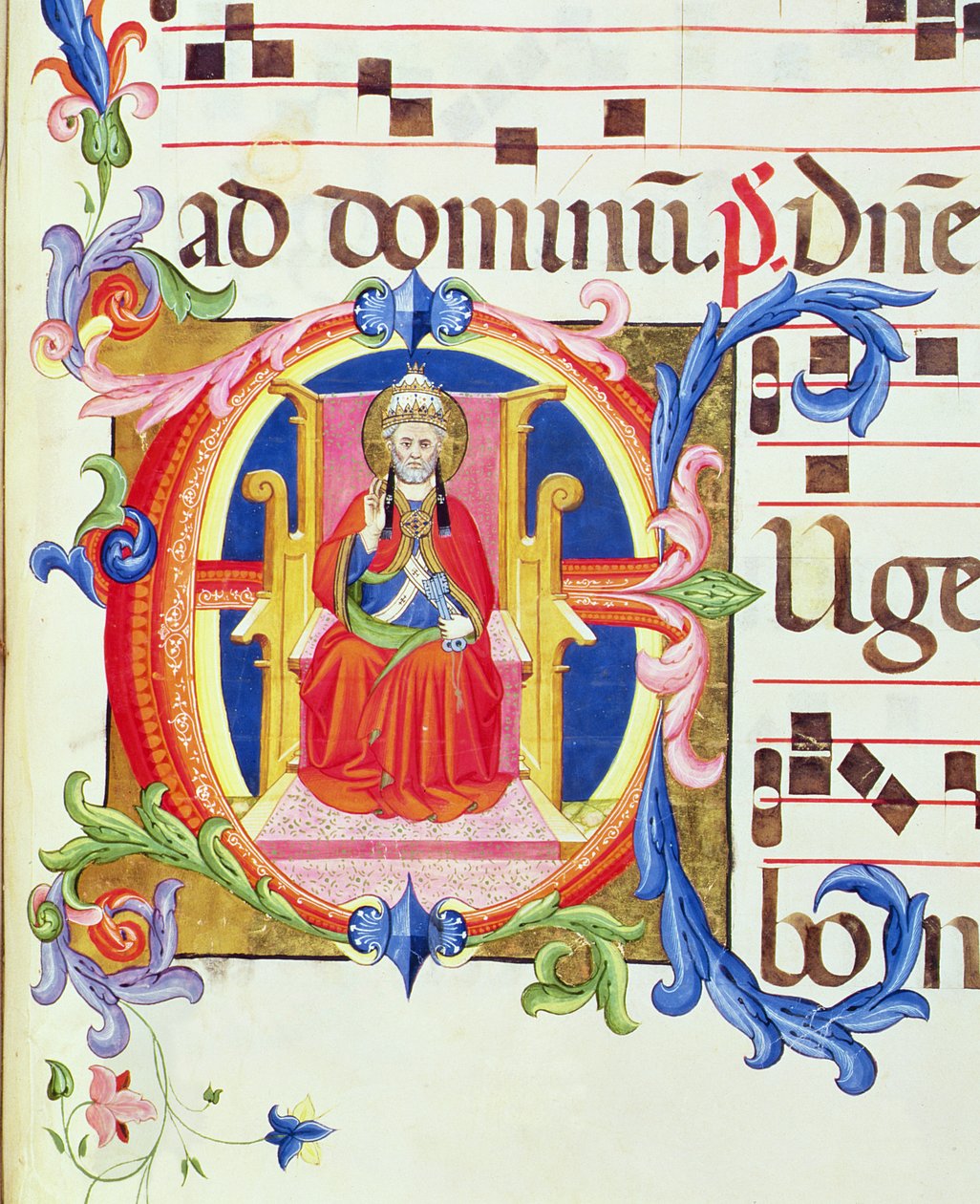 Ms 572 f.125r Iniziale Istoriata 