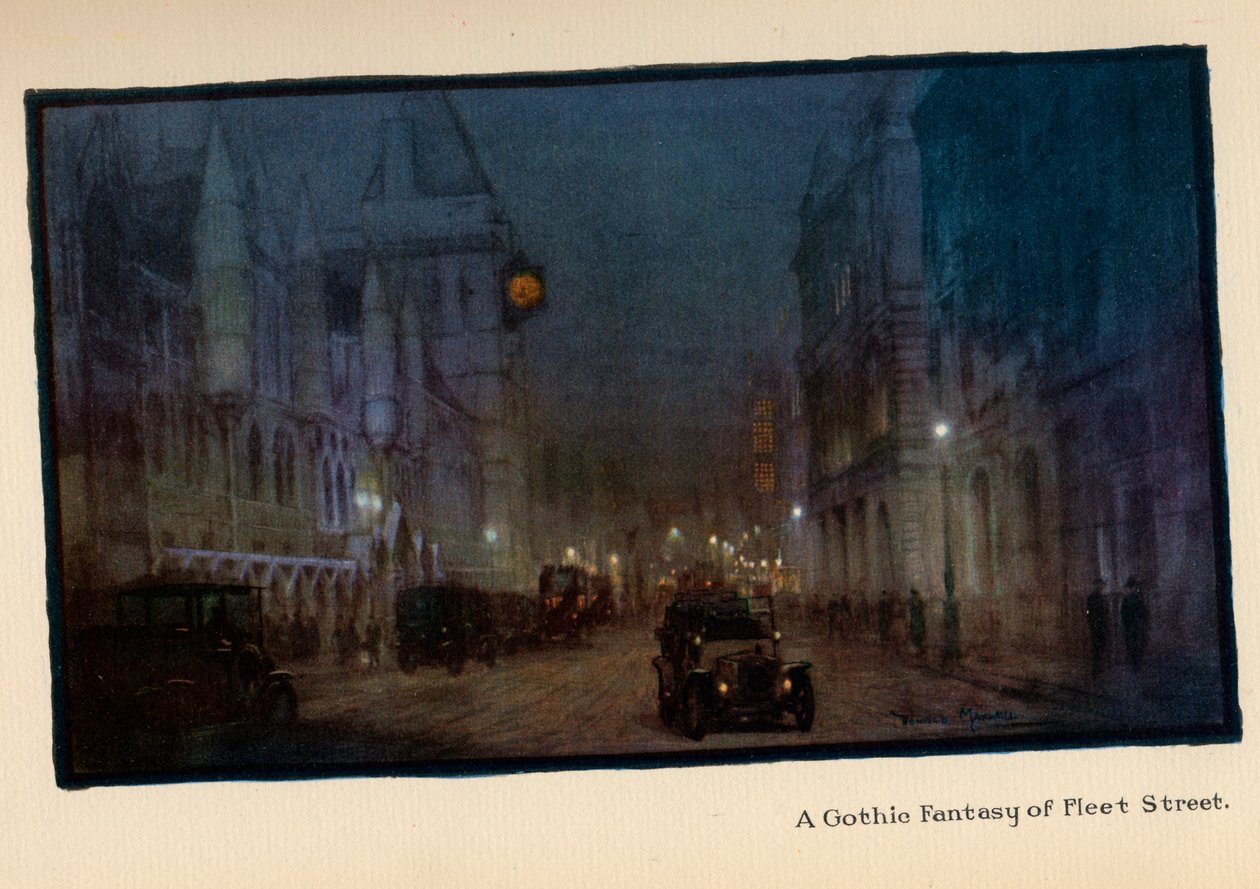 Una fantasia gotica di Fleet Street, da 