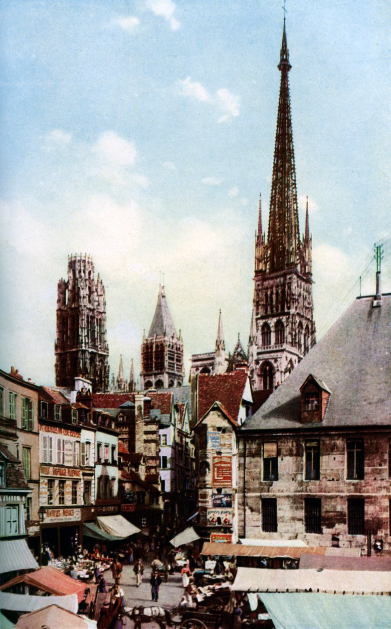Cattedrale di Rouen, Normandia, Francia, c1930s da Donald McLeish