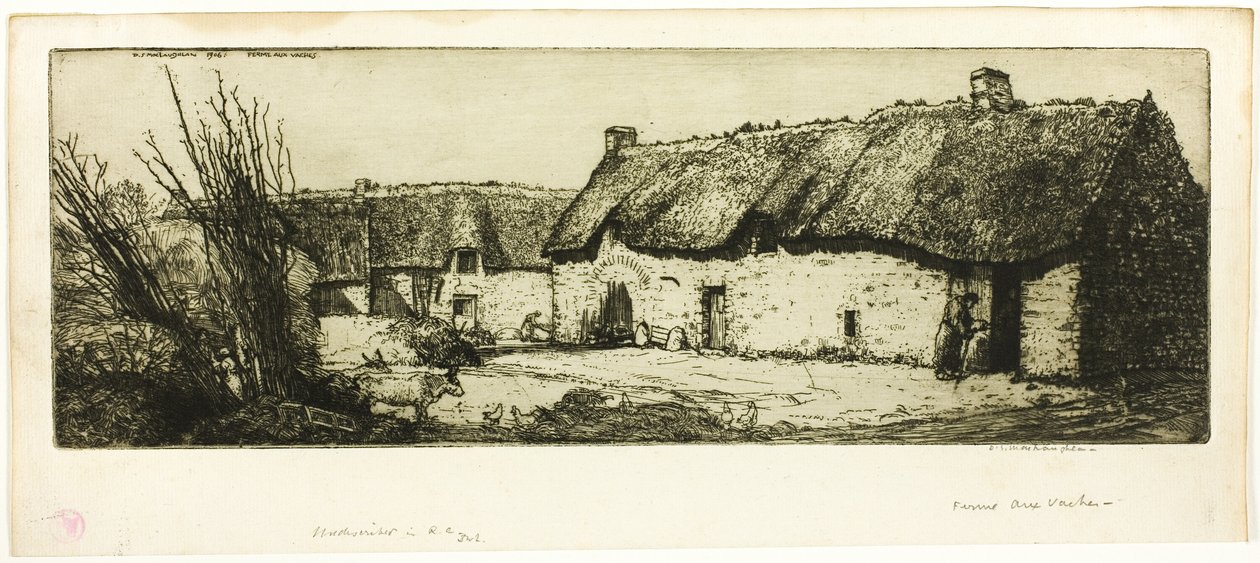 Fattoria con mucche da Donald Shaw MacLaughlan