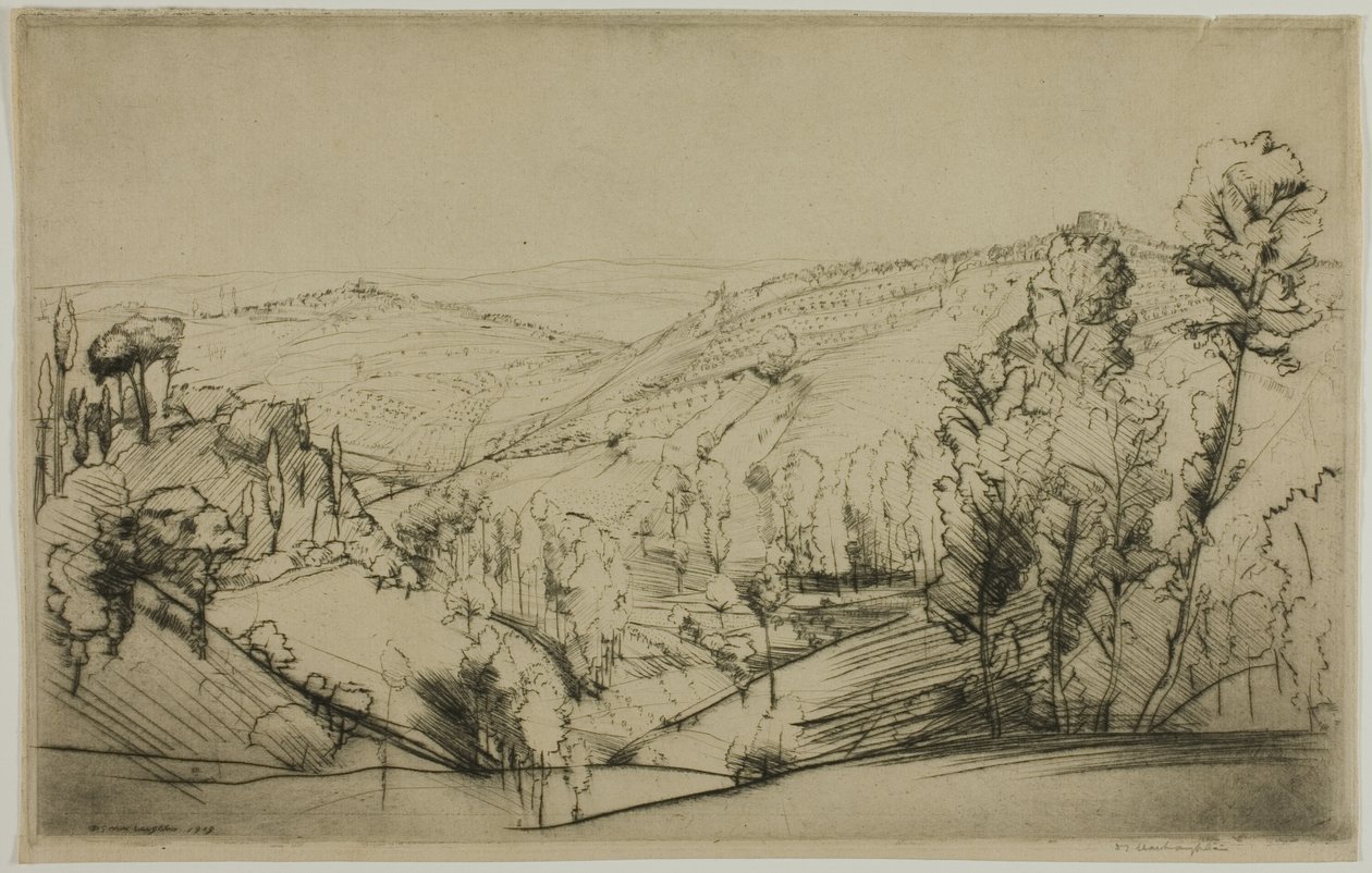 Campi di San Gimignano da Donald Shaw MacLaughlan