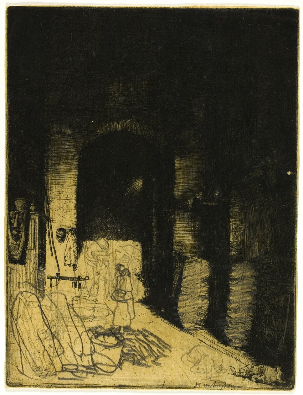 Interno di una bottega di carbone, Firenze da Donald Shaw MacLaughlan