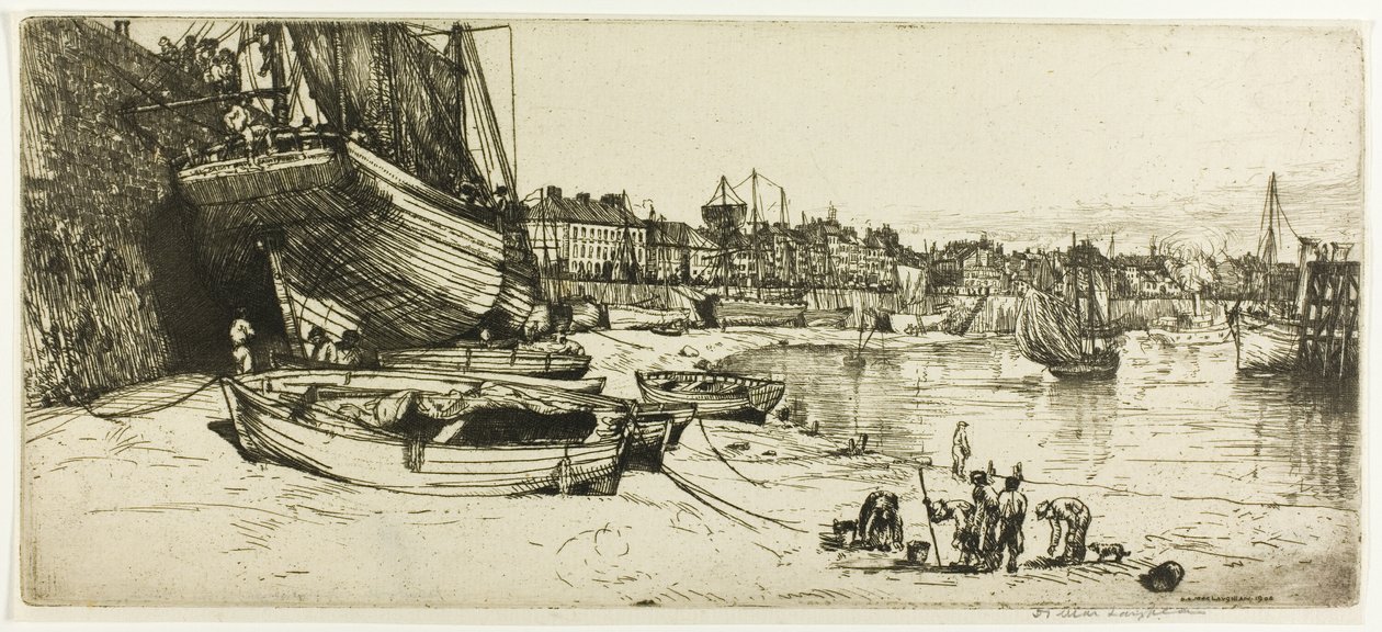 Il porto di Boulogne-sur-Mer da Donald Shaw MacLaughlan
