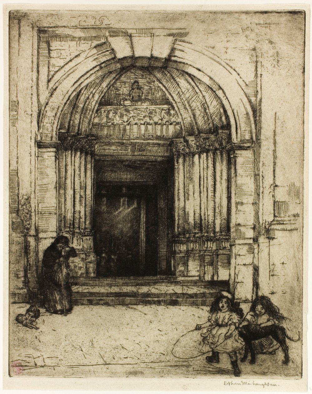 Portale di St. Germain-des-Prés da Donald Shaw MacLaughlan