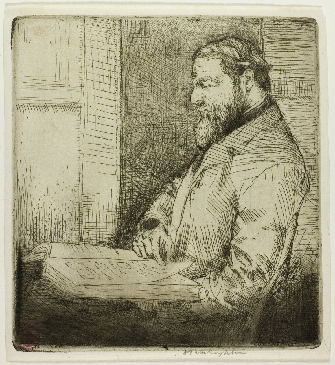 Ritratto di studente francese da Donald Shaw MacLaughlan