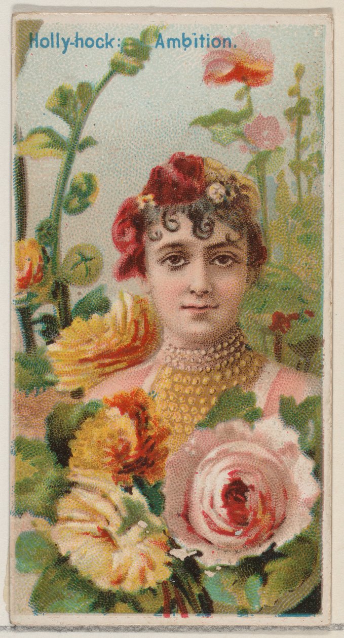 Altea: Ambizione, dalla serie Bellezze floreali e linguaggio dei fiori N75 per Duk..., 1892 da Donaldson Brothers