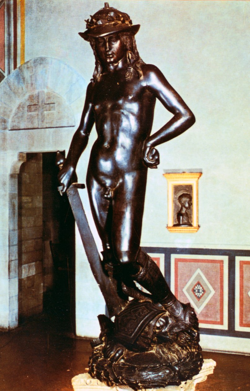 Statua in bronzo di David, c1430-1440 da Donatello