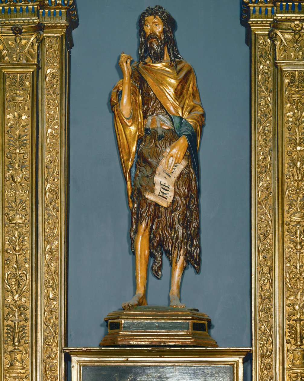 San Giovanni Battista. Dipinto (legno dipinto) da Donatello