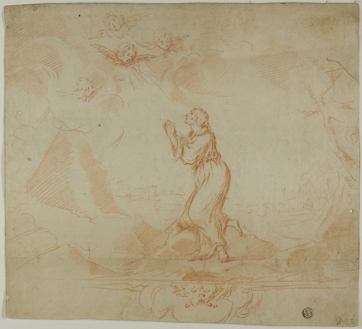 Donna in estasi e Putti da Donato Creti