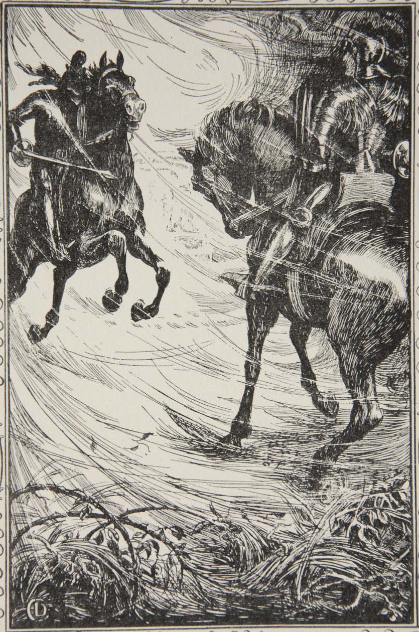 La contesa era aspra, illustrazione da 