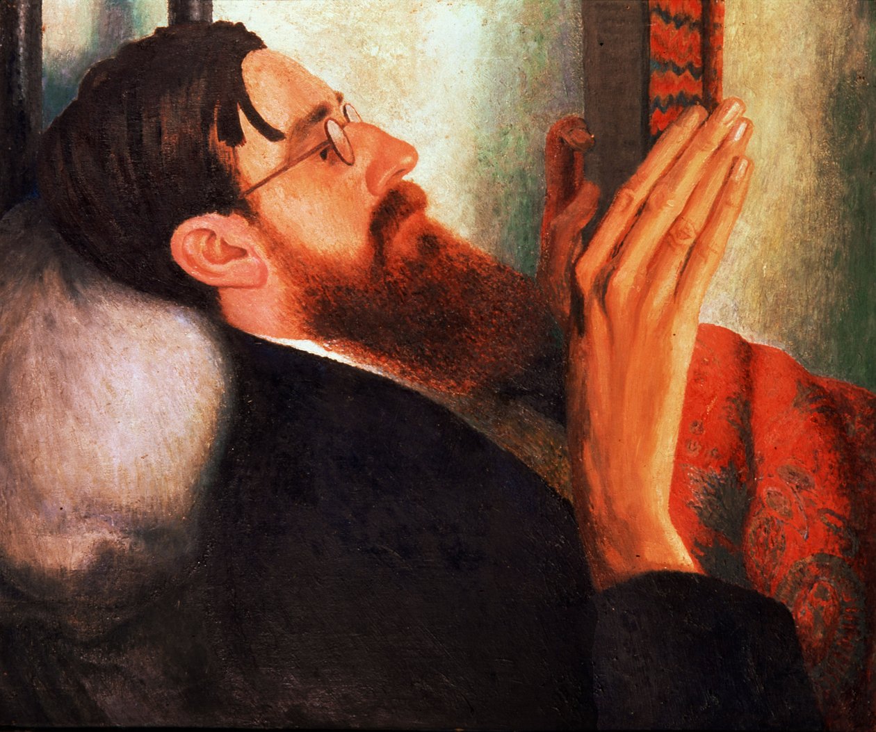 Lytton Strachey, (1880-1932) 1916 da Dora Carrington