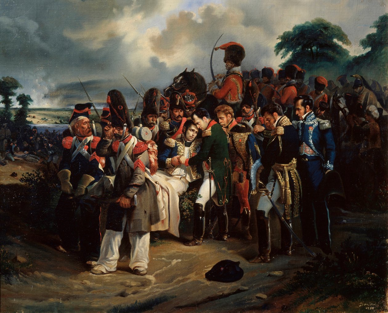 Napoleone che saluta il maresciallo Jean Lannes, 1858 da Dorian