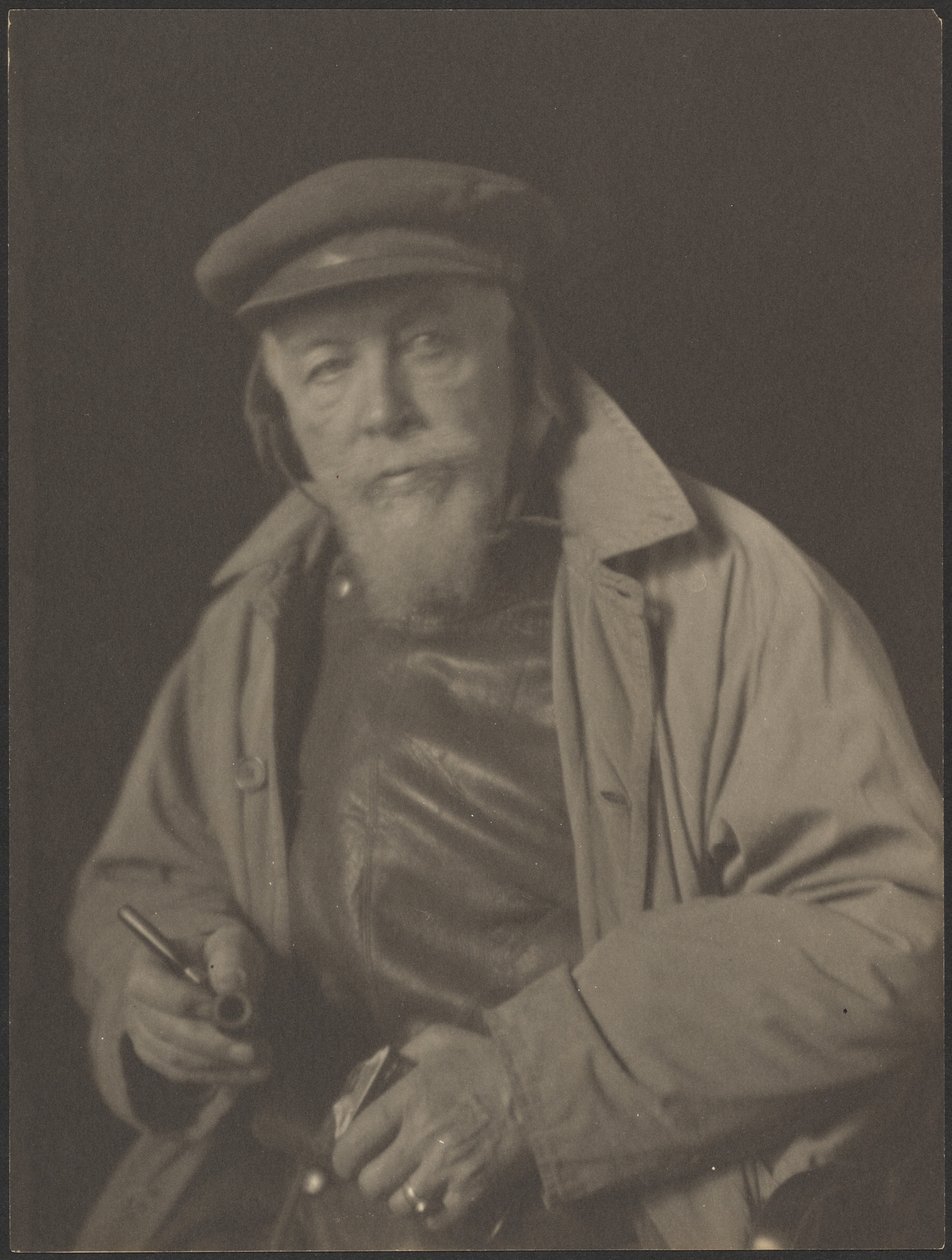 [Uomo barbuto con berretto e pipa (probabilmente un vecchio capitano di mare)] da Doris Ulmann
