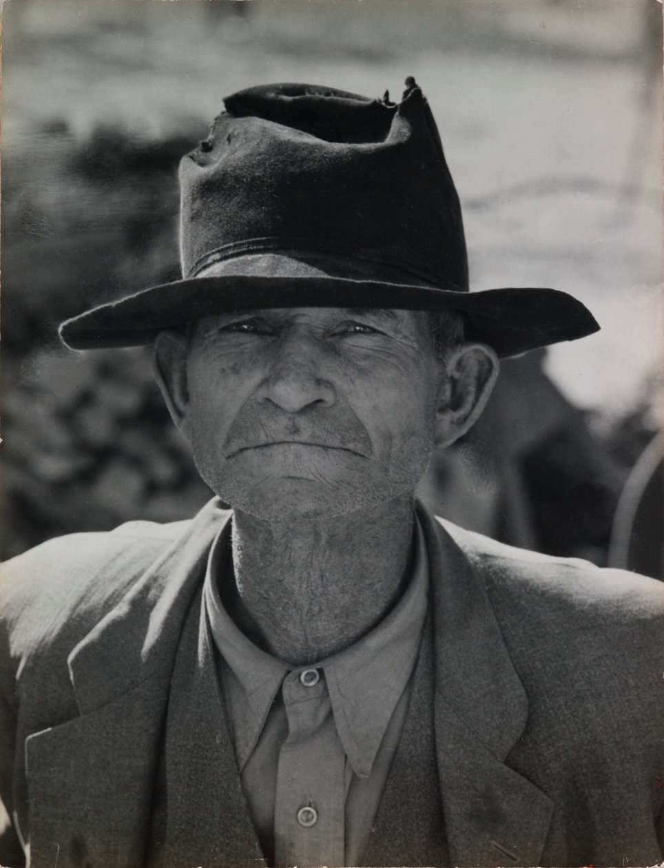 Ex-contadino in soccorso, Imperial Valley, California da Dorothea Lange