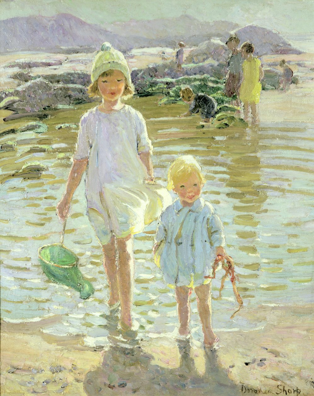 Bambini in riva al mare da Dorothea Sharp