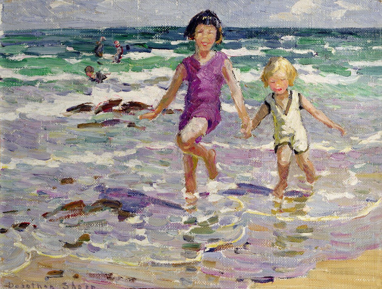 Attraverso le onde (olio su tela) da Dorothea Sharp