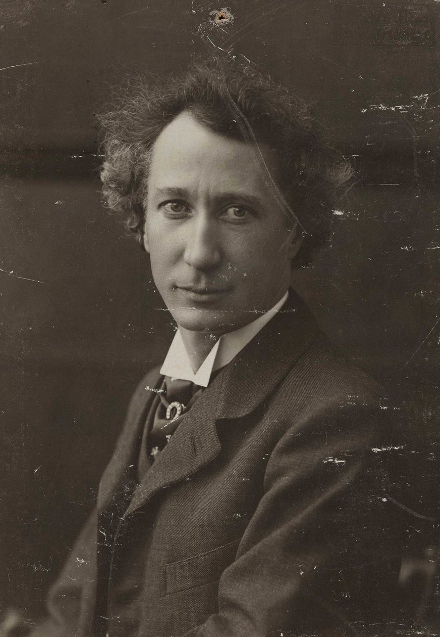 Ritratto del pianista e compositore Emil von Sauer 1862-1942, c. 1905 da Dortmund . Photo studio Neuhaus