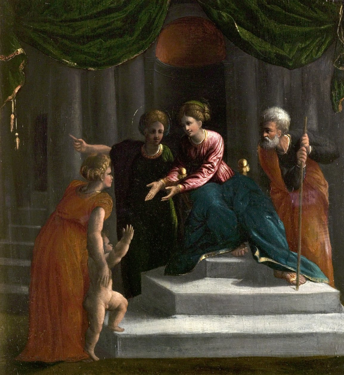 Il Bambino Gesù che impara a camminare da Dosso Dossi