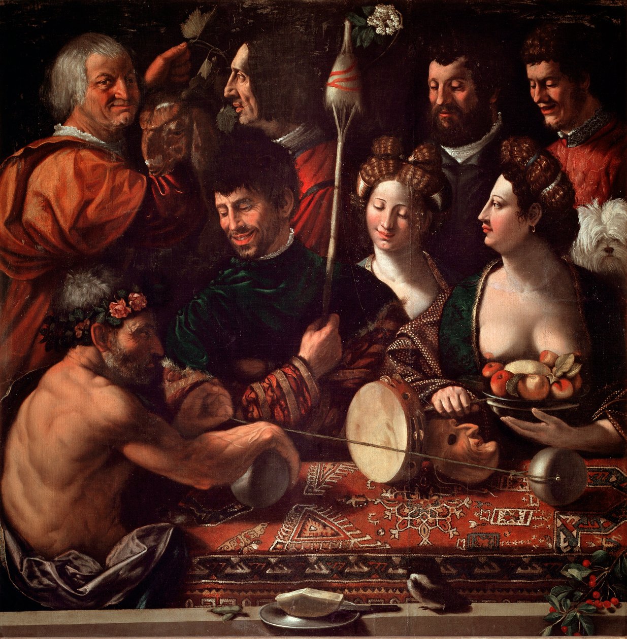 Bambocciata (pittura burlesca). Stregoneria o allegoria di Ercole da Dosso Dossi