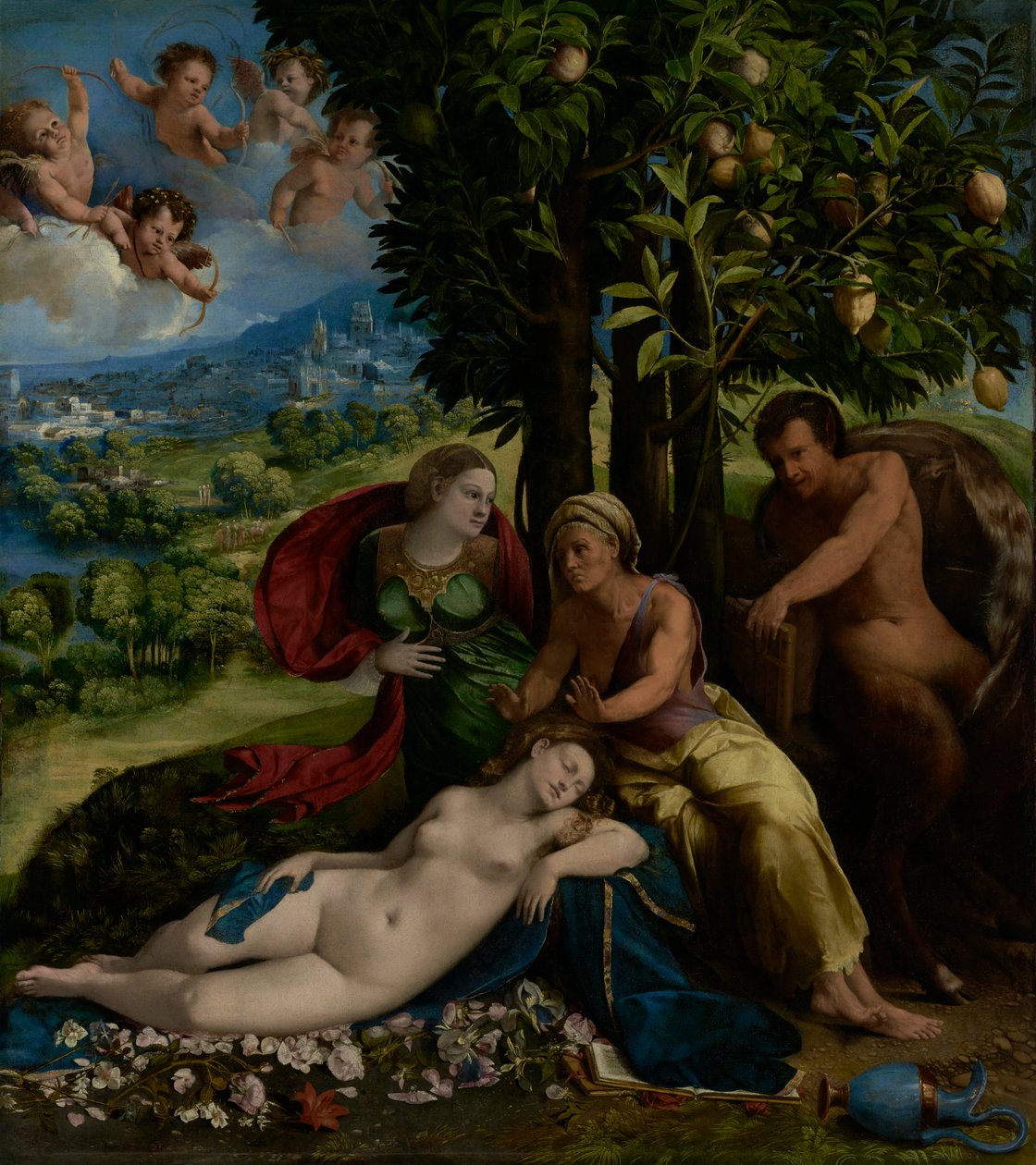 Scena mitologica, c.1524 da Dosso Dossi