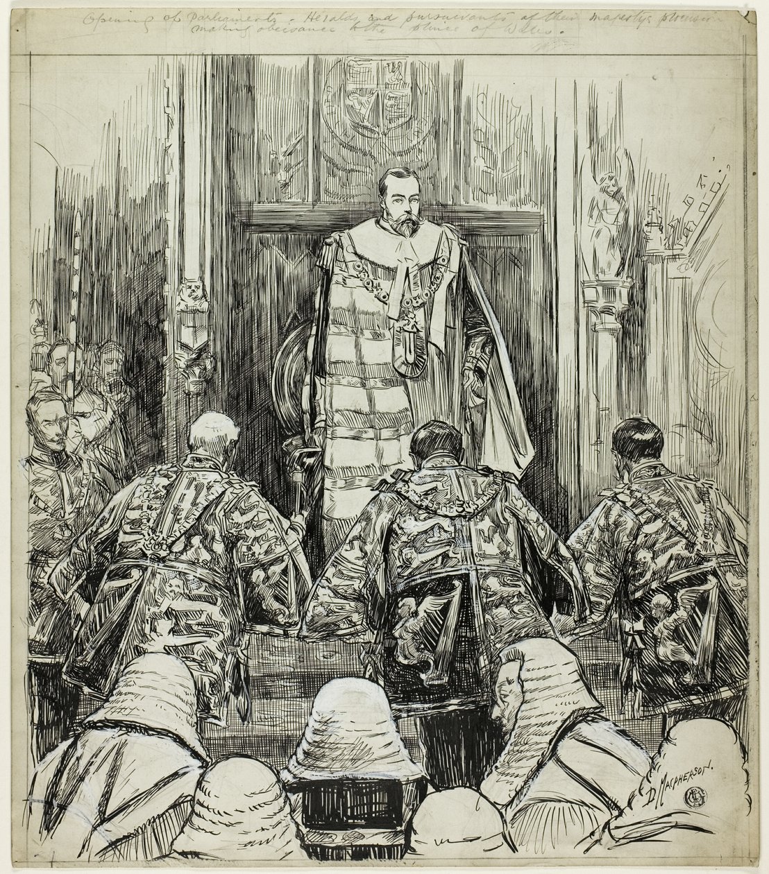 Apertura del Parlamento sotto Edoardo VII da Douglas Macpherson