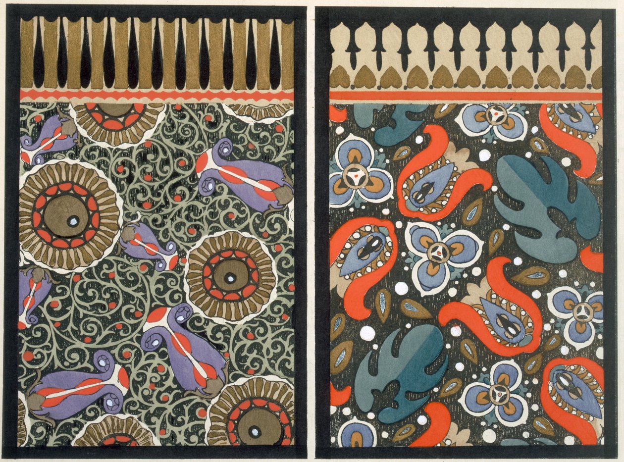 Disegno per carta da parati, c.1908 da Dr. P. Siegal