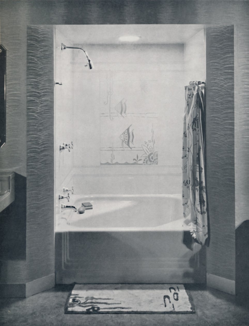 Nuovo bagno Neo-Angle di quattro piedi quadrati, 1935 da Drix Duryea