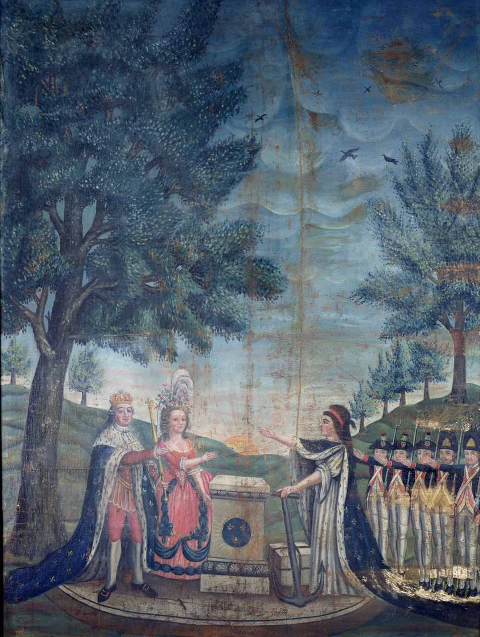 Giuramento del Re, della Regina, della Nazione e della Guardia Nazionale alla Festa della Federazione, 14 luglio 1790 da Dubois