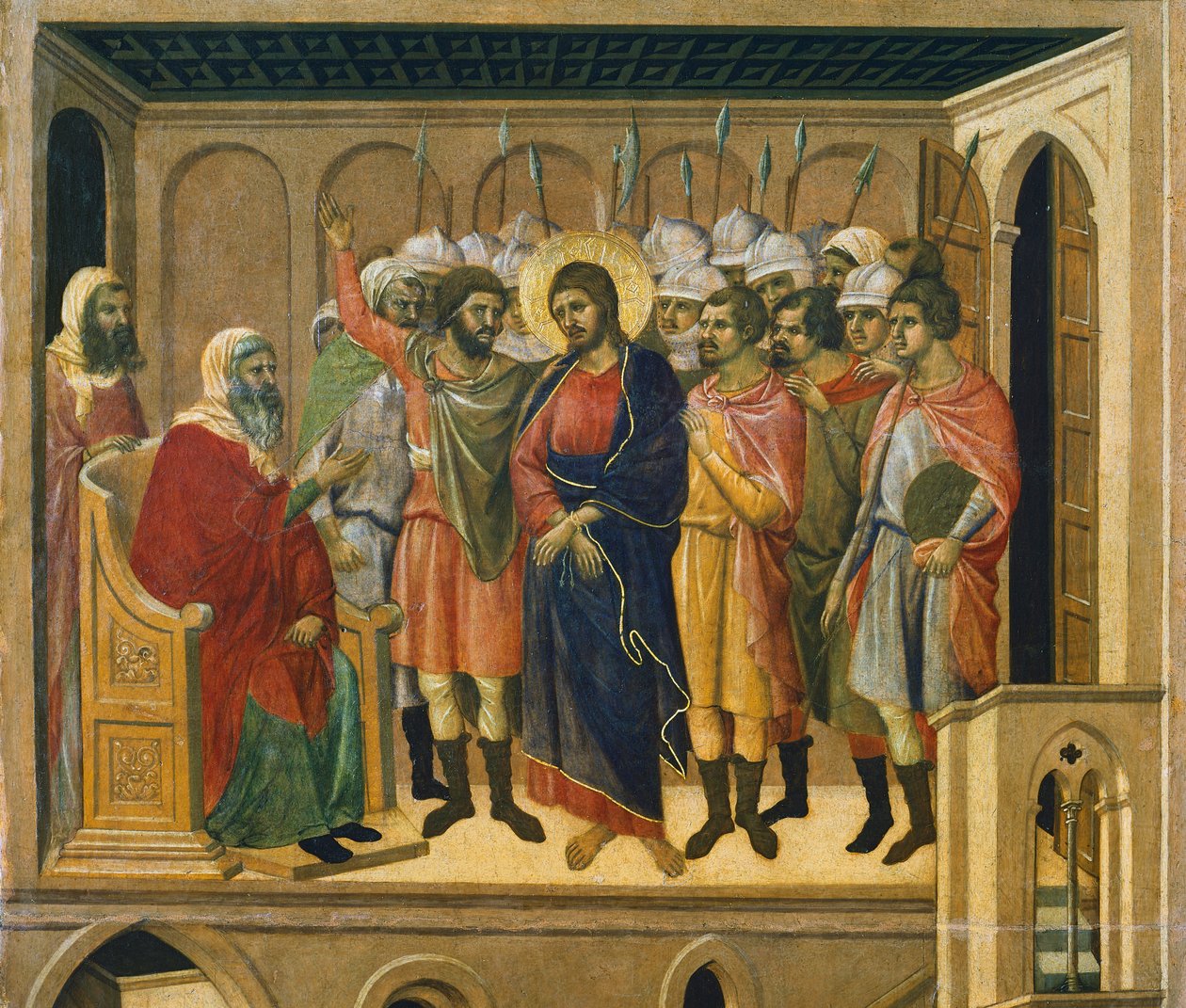 Cristo davanti al Sommo Sacerdote (dettaglio) da Duccio di Buoninsegna