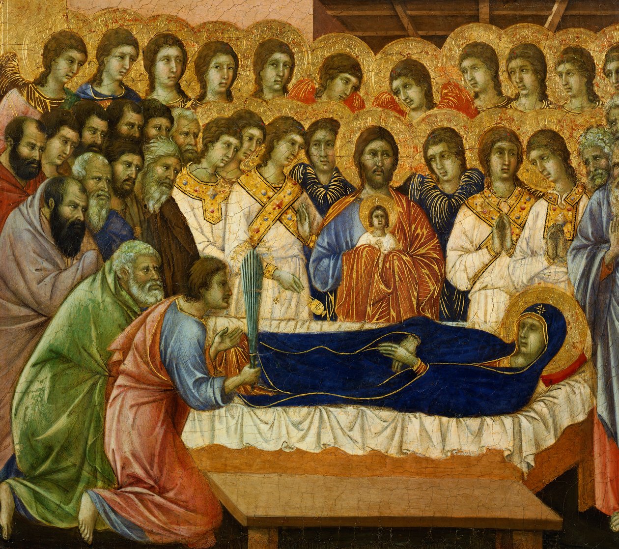 Dormitio Virginis (Il sonno eterno della Vergine), dettaglio dalla Maestà dell