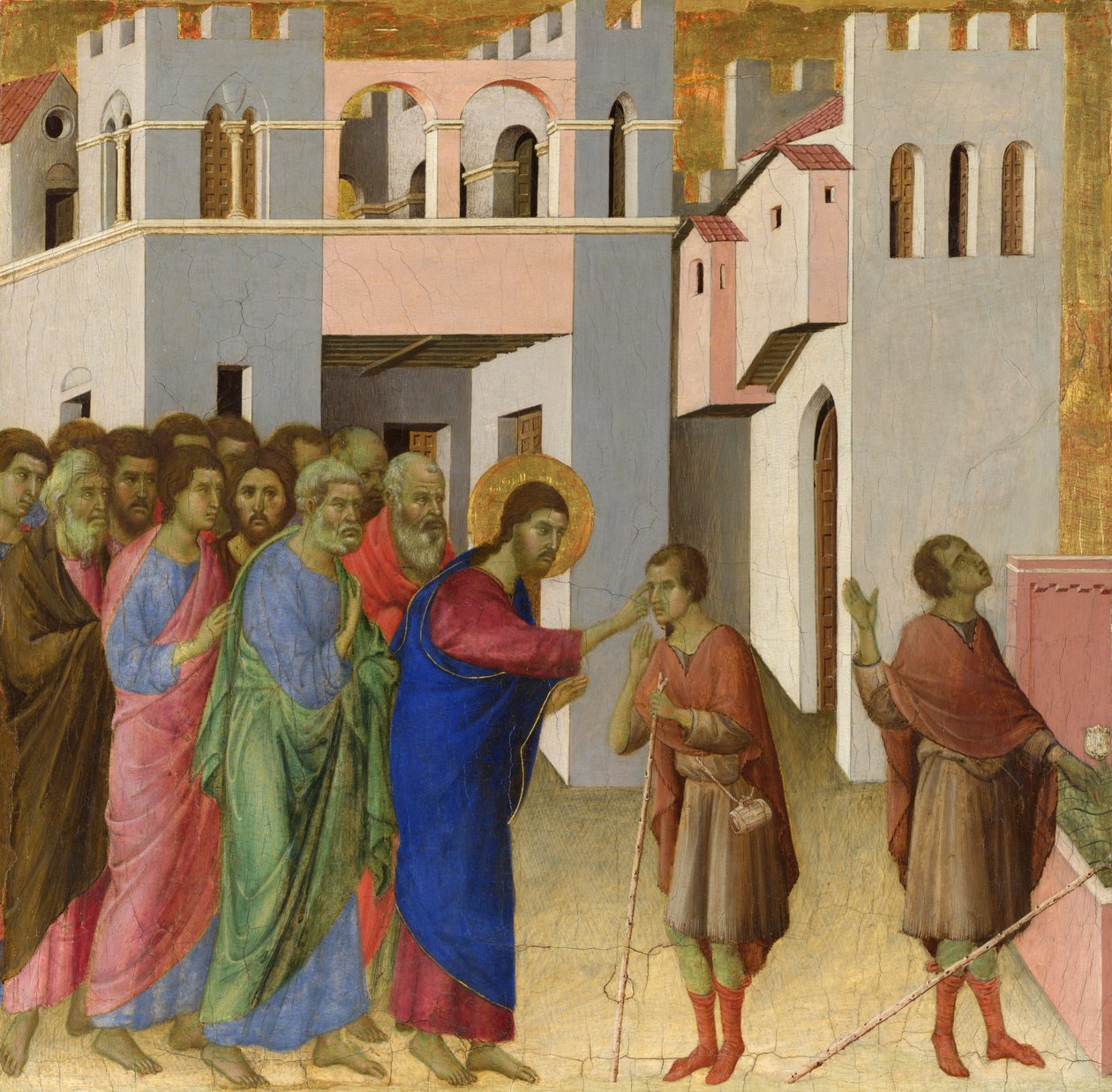 La guarigione di un uomo nato cieco da Duccio di Buoninsegna
