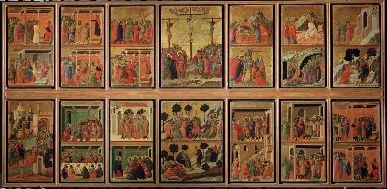Vita di Cristo: passione. Predella della Maestà da Duccio di Buoninsegna