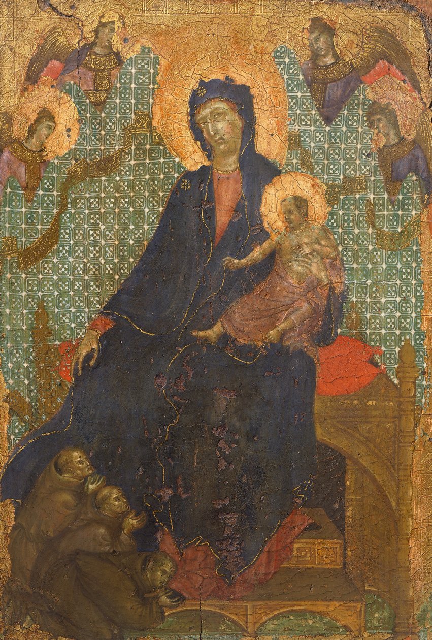 Madonna dei Francescani, di Duccio di Buoninsegna, tempera su tavola da Duccio di Buoninsegna