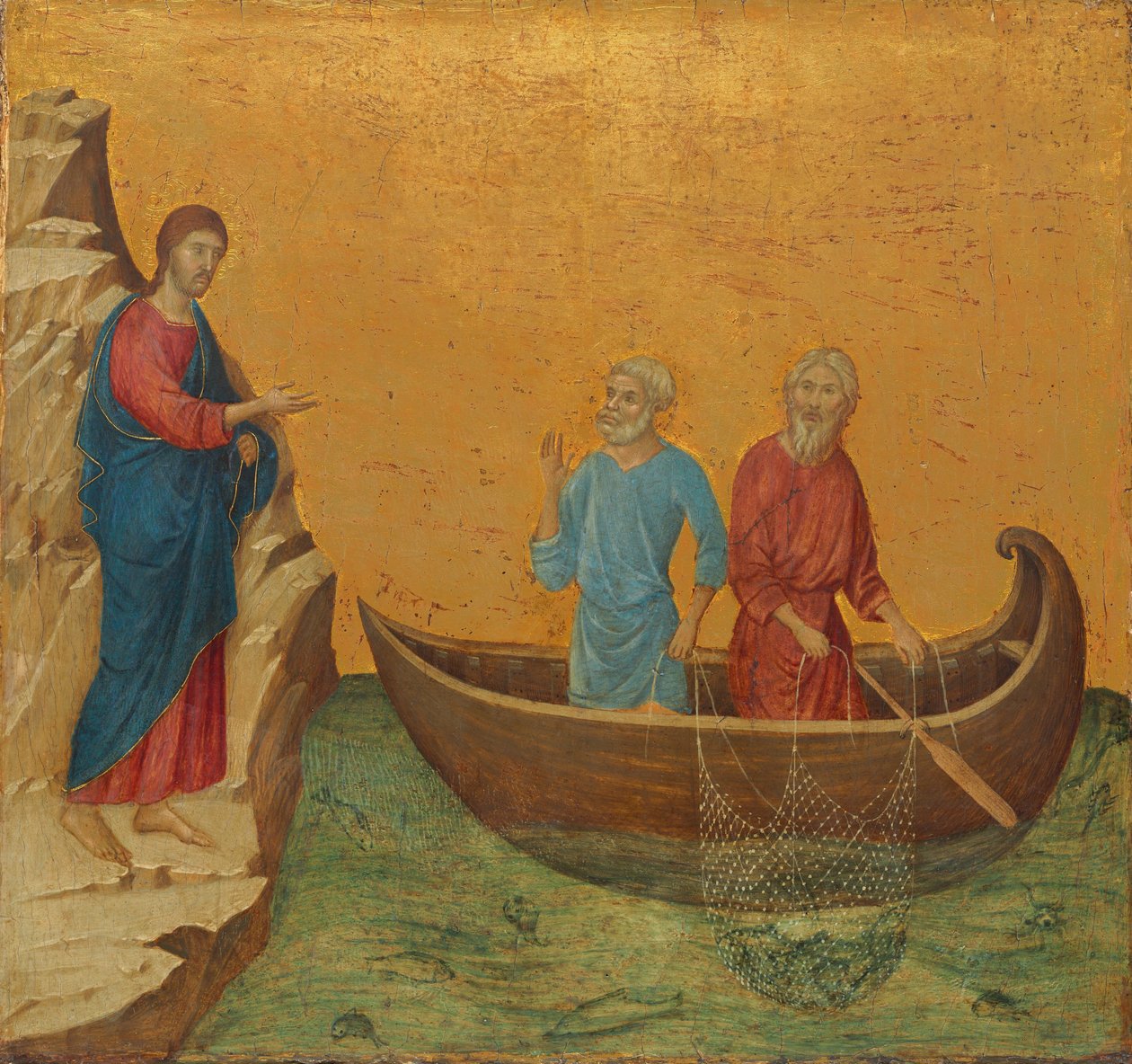 La Chiamata degli Apostoli Pietro e Andrea da Duccio di Buoninsegna