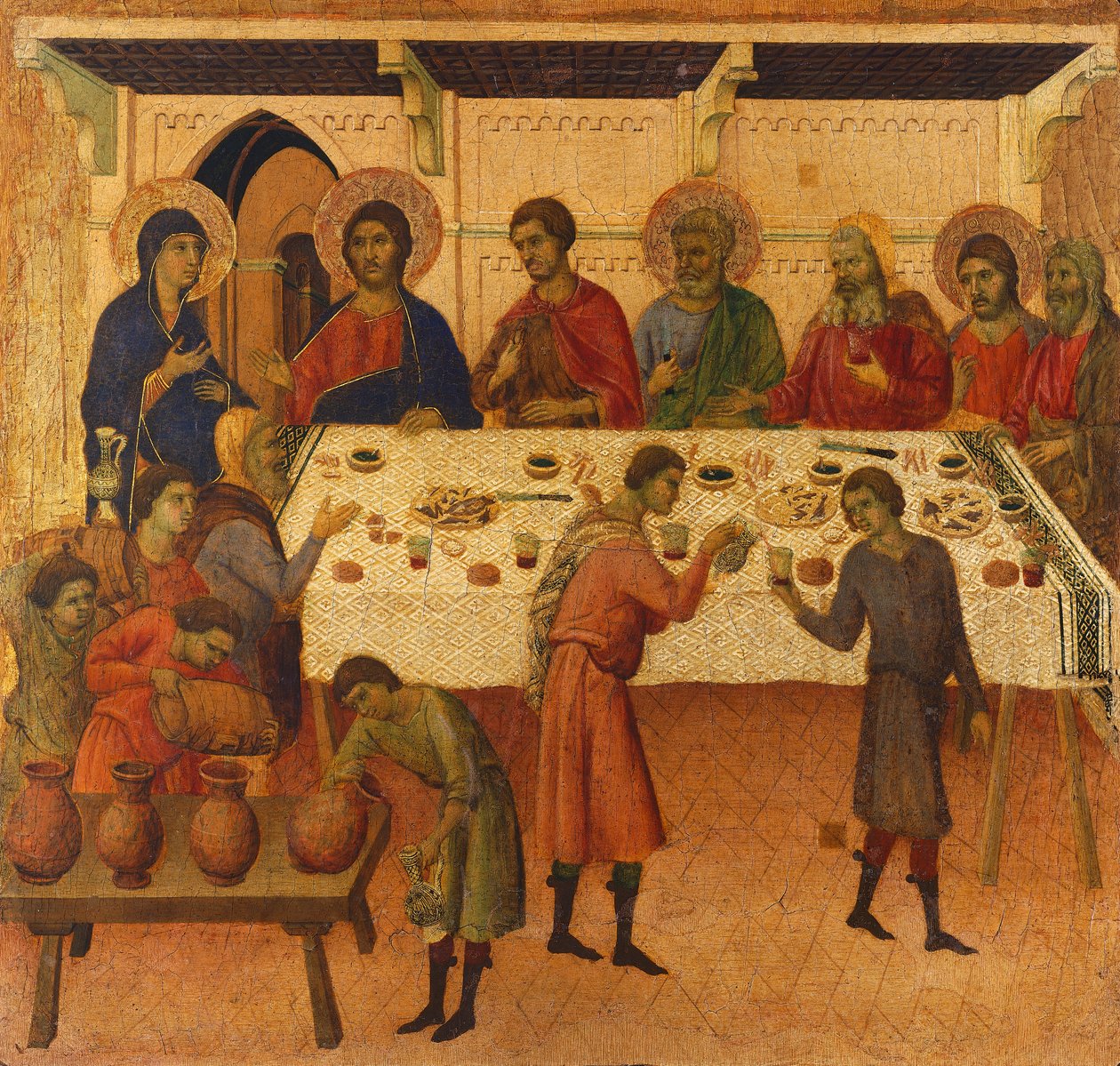 Le Nozze di Cana (dettaglio) da Duccio di Buoninsegna