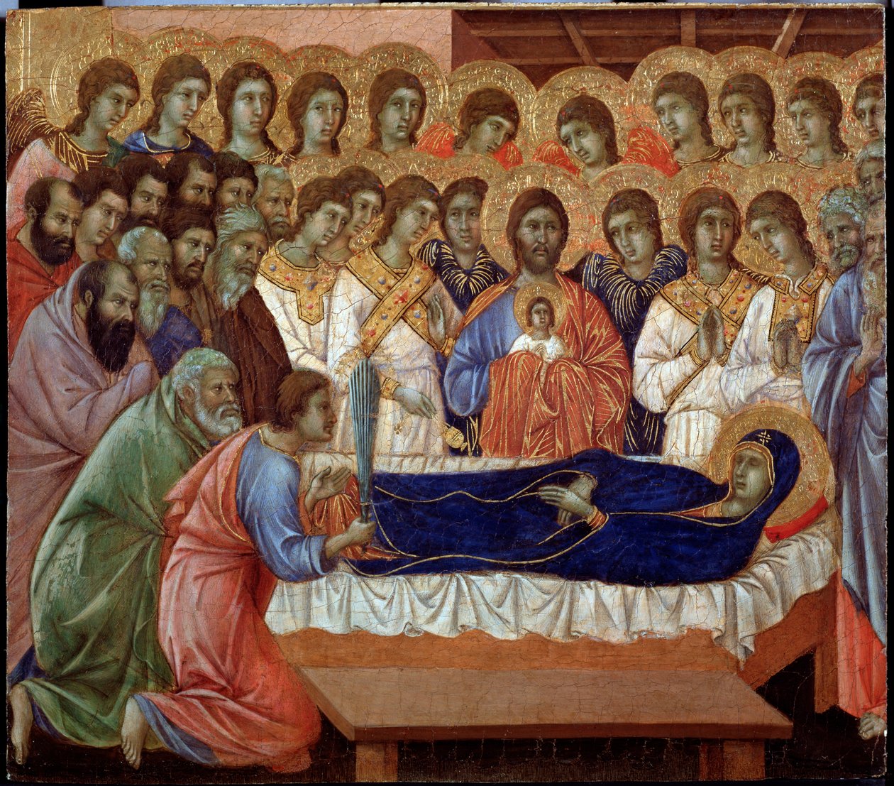 La dormizione della Vergine (dettaglio) da Duccio di Buoninsegna