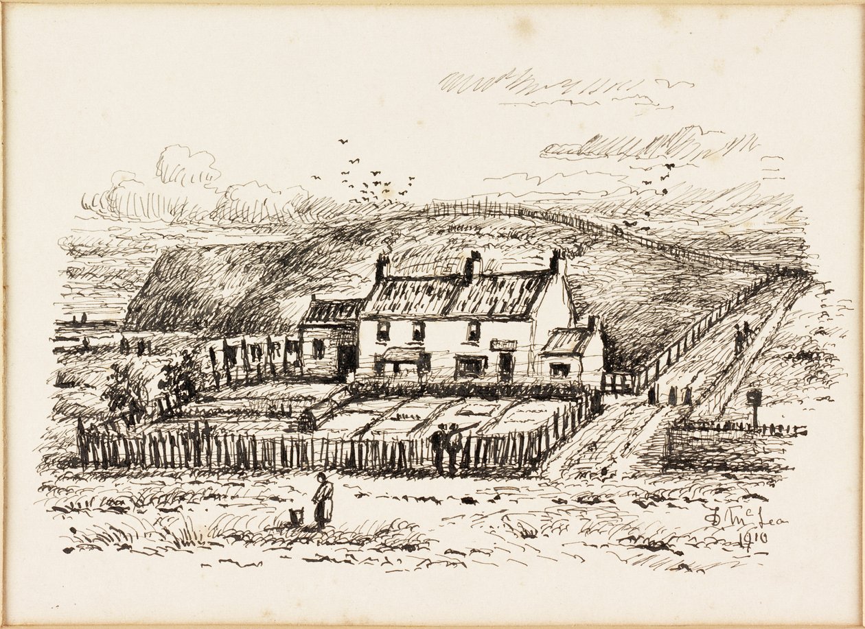 La collina della lavanderia e il cottage di Betty Heron da Duncan F. McLea