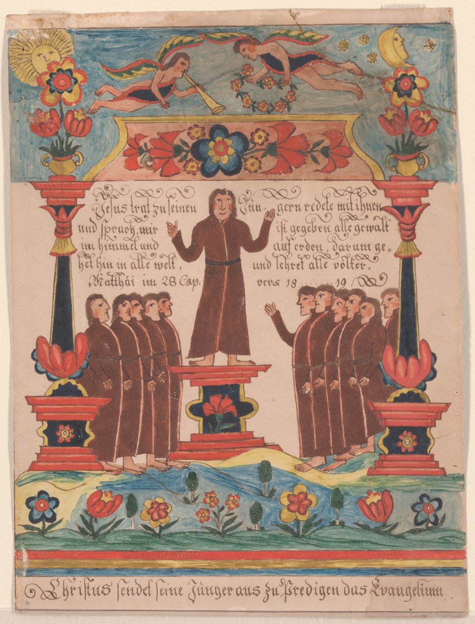 Gesù andò dai suoi discepoli, c.1810-20 da Durs Sr. and Rudy, Durs Jr. Rudy