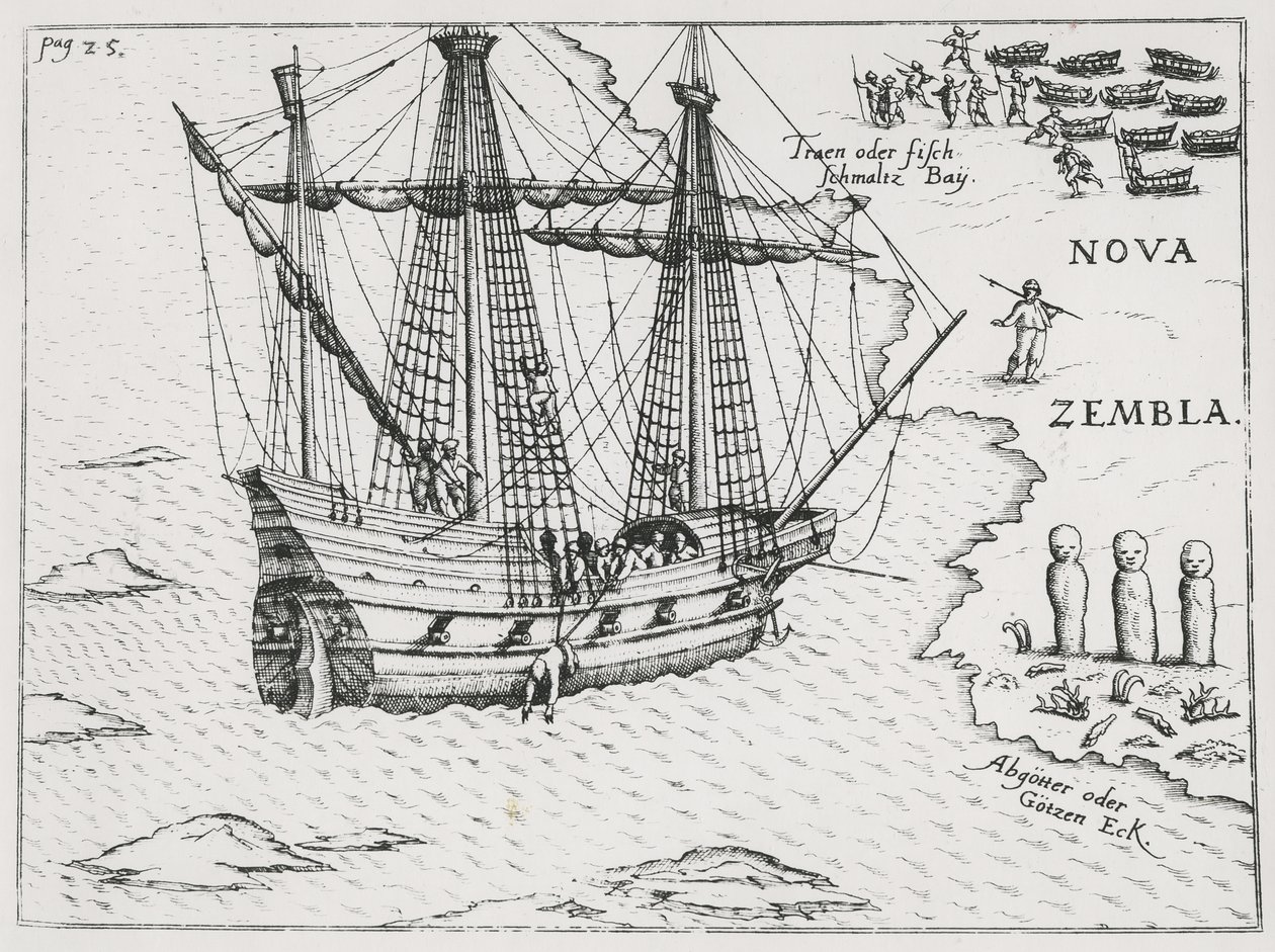 La nave di Barents a Nova Zembla, 1598 da Dutch School