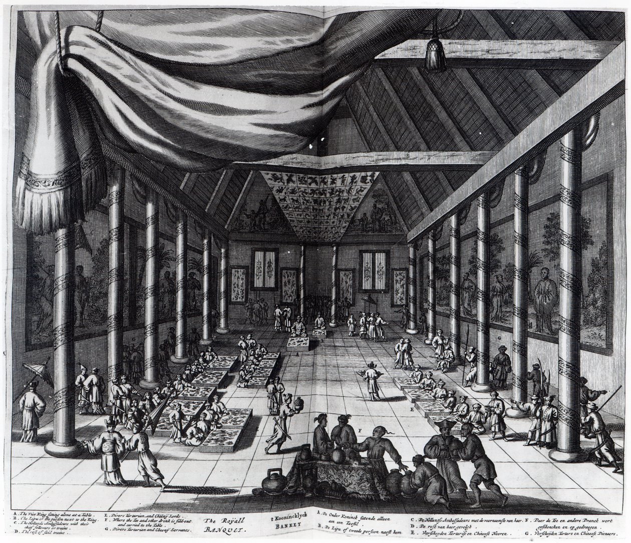 Il banchetto reale, illustrazione da 