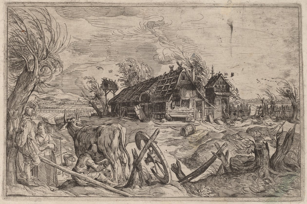 Paesaggio con Casale da Dutch 17th Century, formerly Jacques de Gheyn II