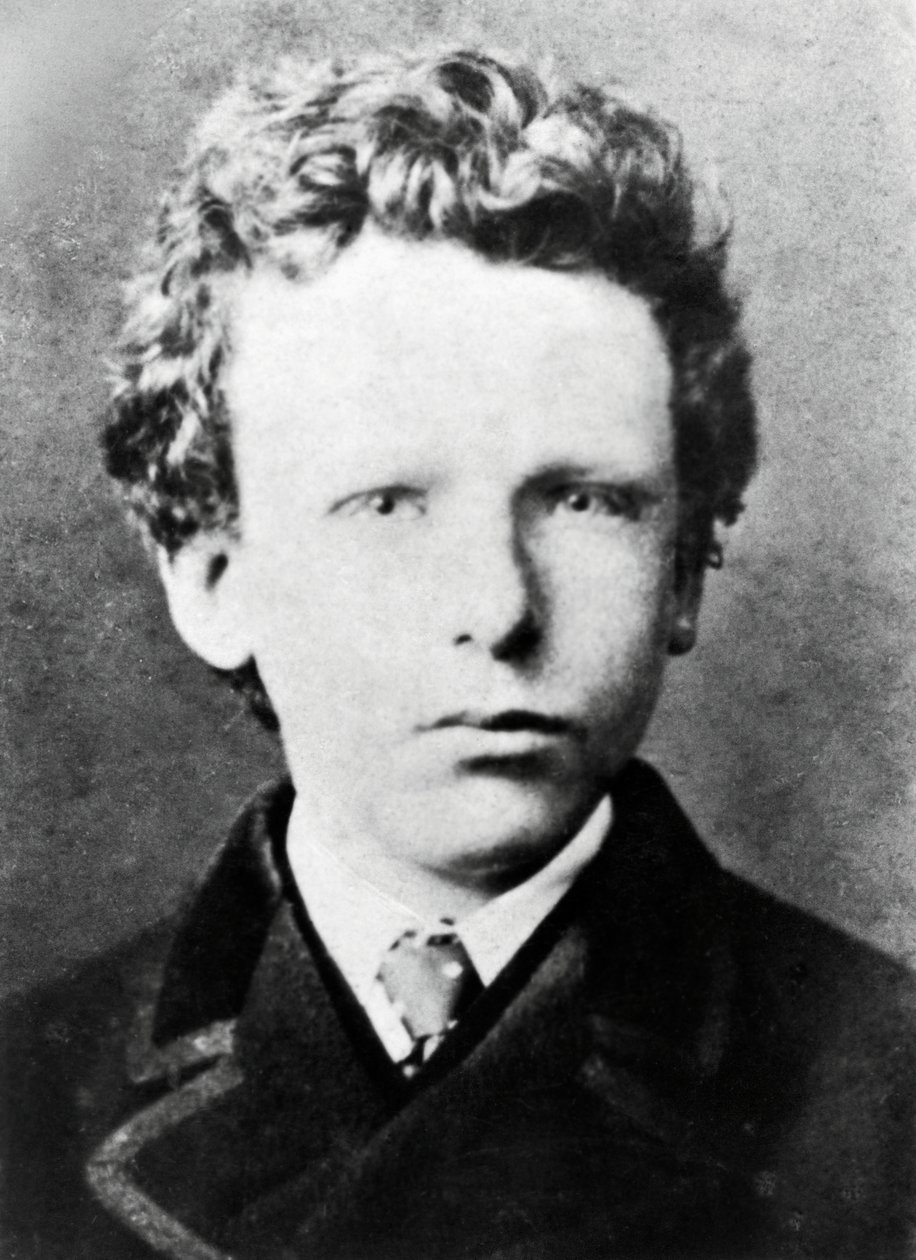 Vincent Van Gogh, circa 13 anni (foto b/n) da Dutch Photographer