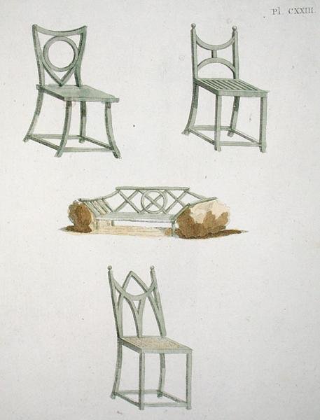 Una collezione di sedili, da 