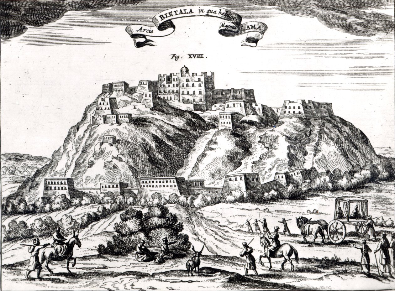 Bietala, fortezza del Grande Lama, Regno di Lhassa, illustrazione da 