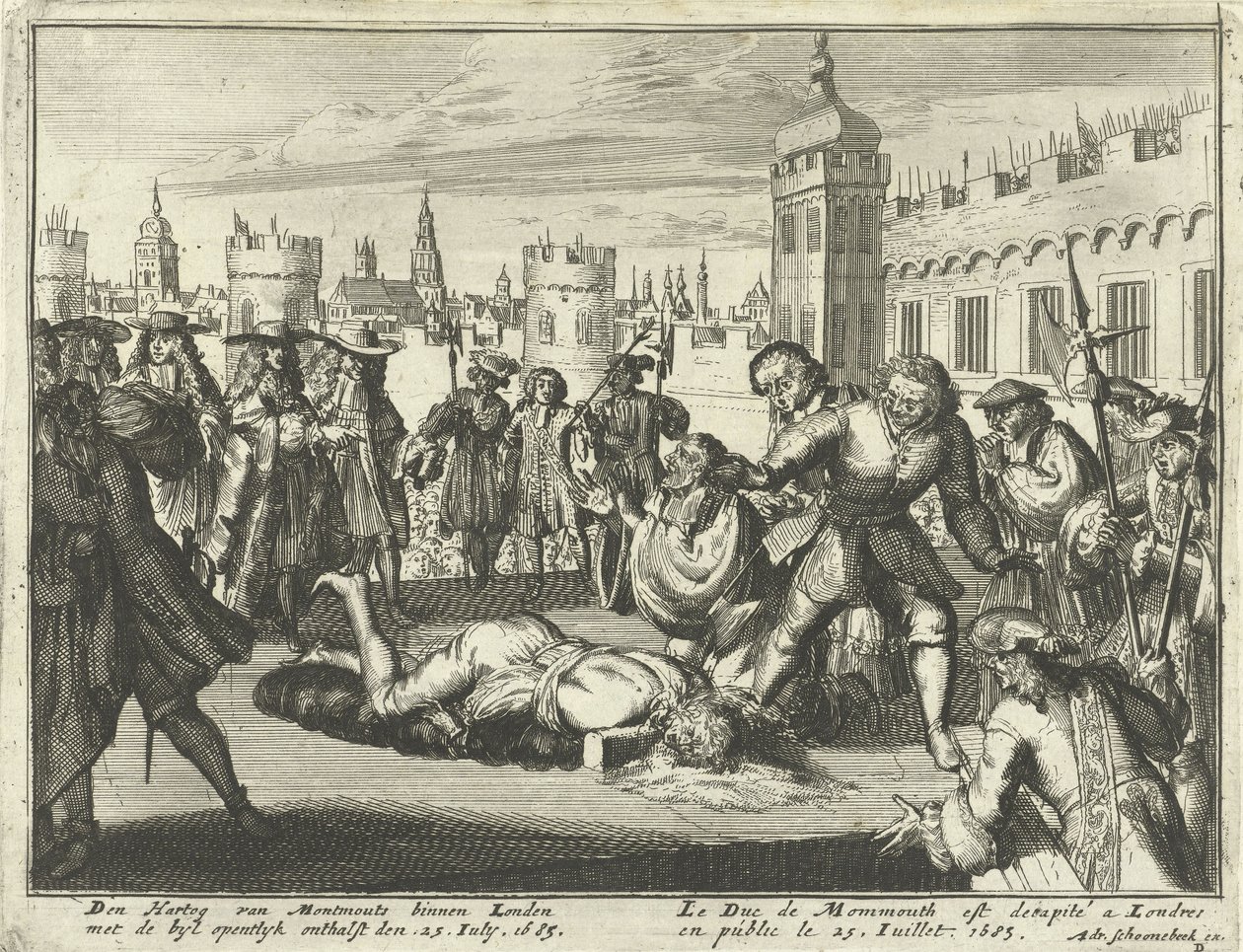 Esecuzione del Duca di Monmouth, 15 luglio 1685 da Dutch School