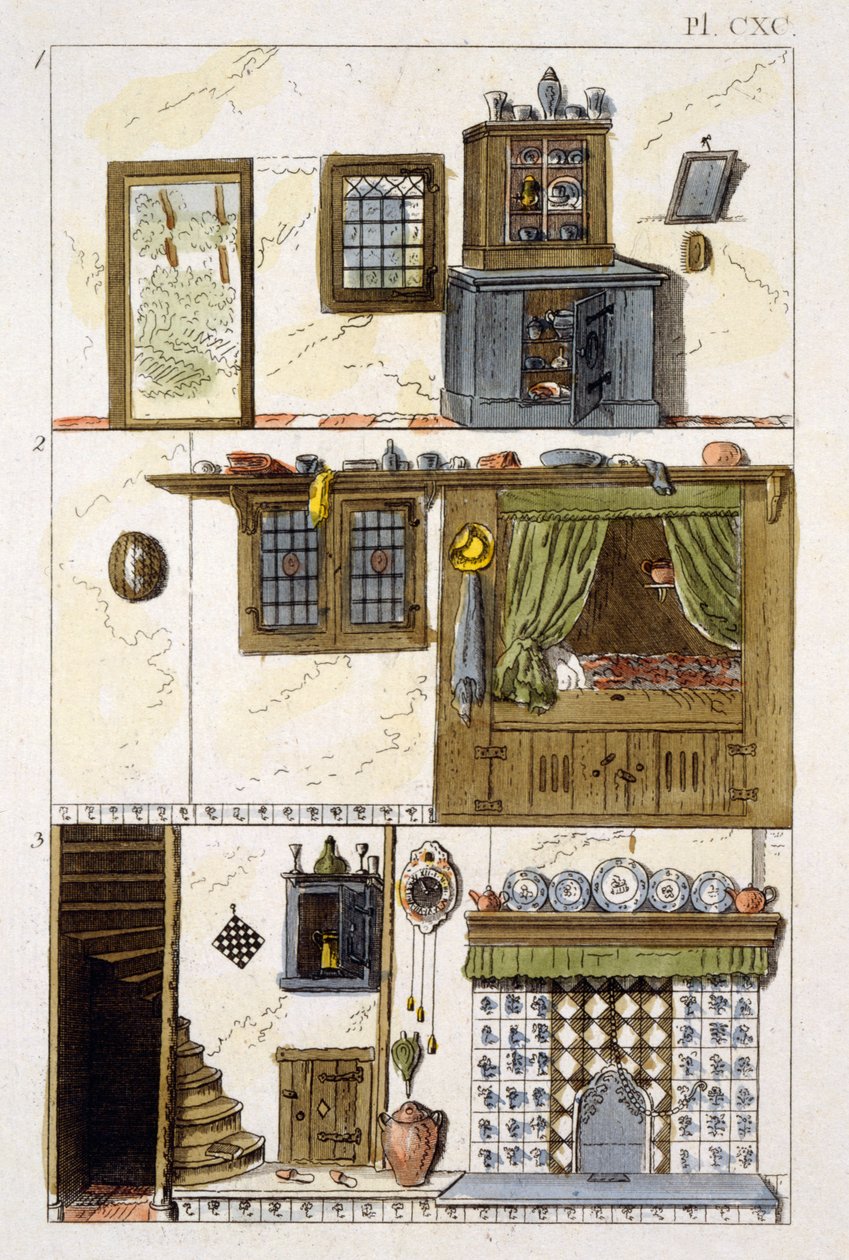 Illustrazione dal Magazine of Garden Gems di G Van Laar, 1802 da Dutch School