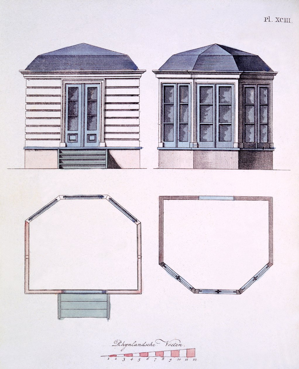 Illustrazione dal Magazine of Garden Gems di G Van Laar, 1802 da Dutch School