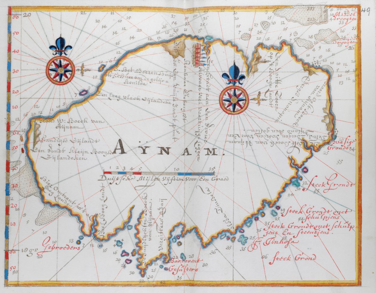 Isola di Aynam (Hainan), vicino alla costa sud-occidentale della Cina. da Dutch School