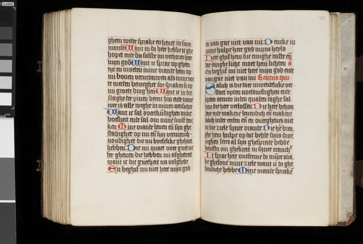 MS McClean 92, f.132v - f.133r, dal Libro delle Ore, c.1470-90 da Dutch School